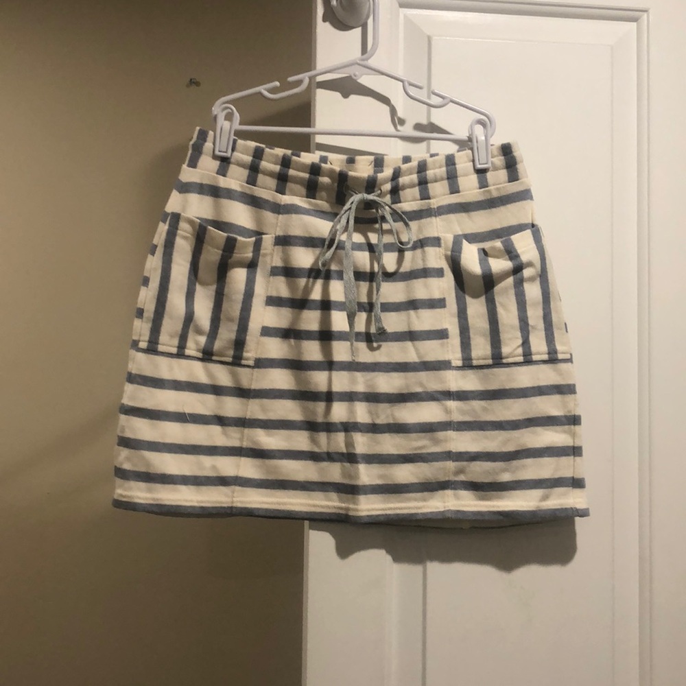 Striped Sweatshirt Skirt
